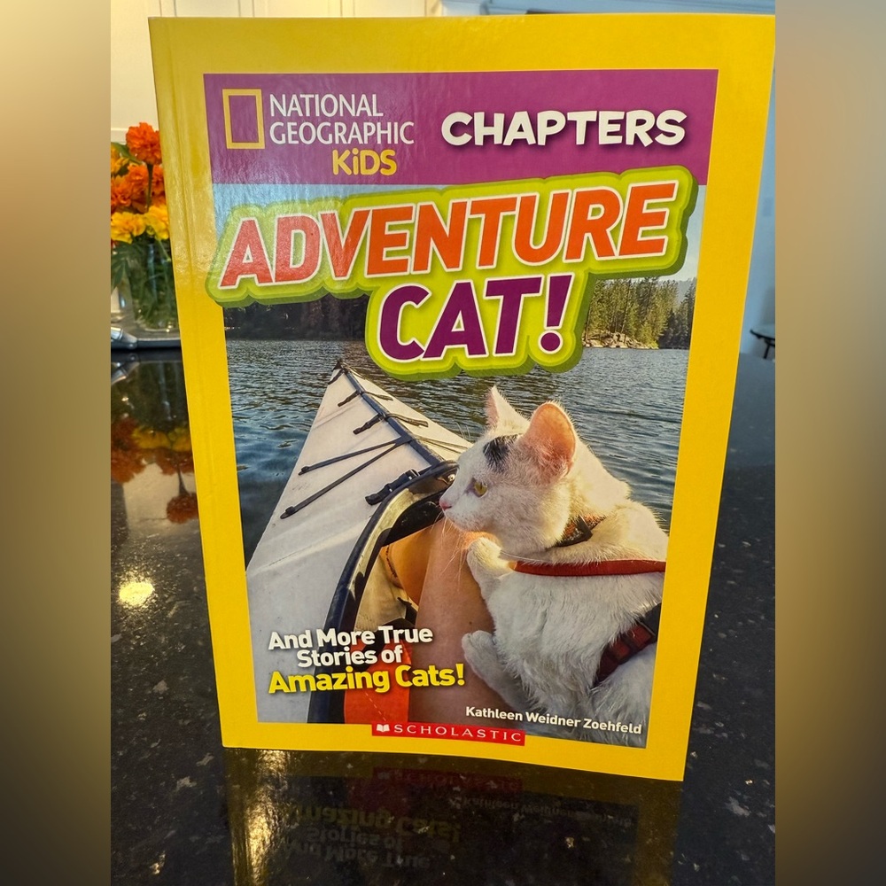 3/$15 Book Bundle - National Geographic Yellow and Red Cat Carrier